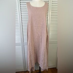 GIANNETTI 💯 LINEN MIDI DRESS SZ 2